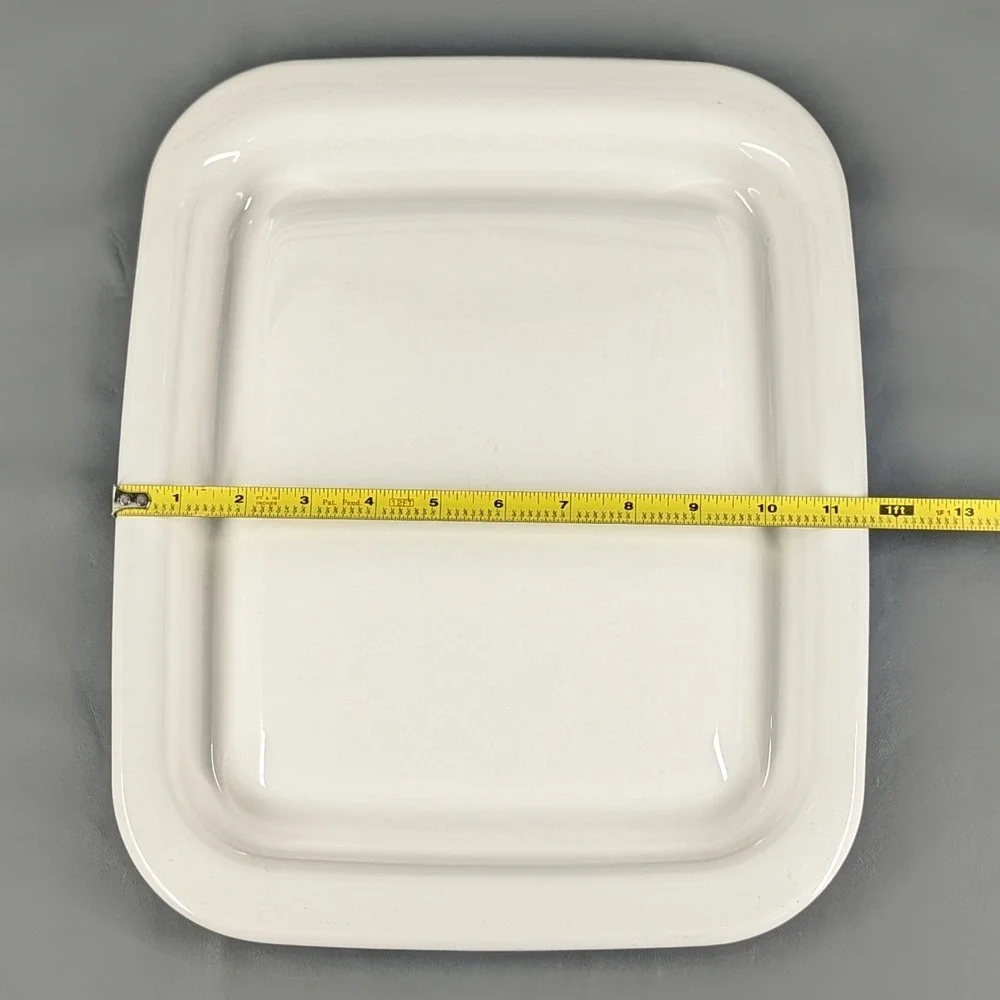 Littonware Micro-Browner Grill A-1003 Corning White Ceramic Microwave Tray
